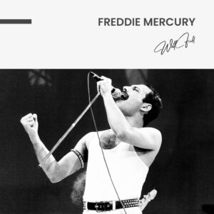 Freddie Mercury - Muurcirkel Glass