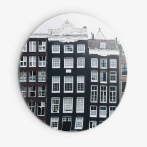 Amsterdam II - Muurcirkel Dibond