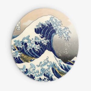 Great Wave - Muurcirkel Dibond