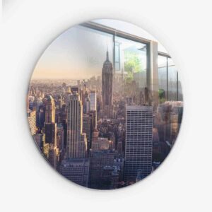 The City that never Sleeps - Muurcirkel Glass