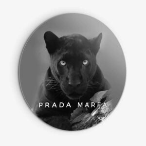 Designer Panther - Muurcirkel Dibond