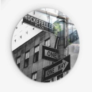 RoadSign - Muurcirkel Glass