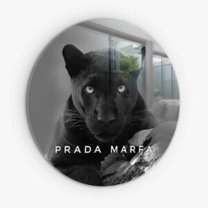 Designer Panther - Muurcirkel Glass