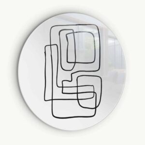 Lines II - Muurcirkel Glass