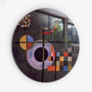 Kandinsky XI - Muurcirkel Glass