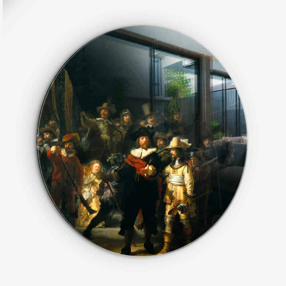 Nachtwacht - Muurcirkel Glass
