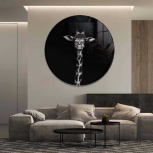 Giraffe - Muurcirkel Glass