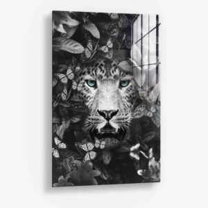 Flower Leopard – Glass