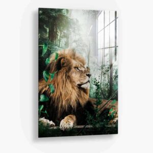 Forest Lion – glass