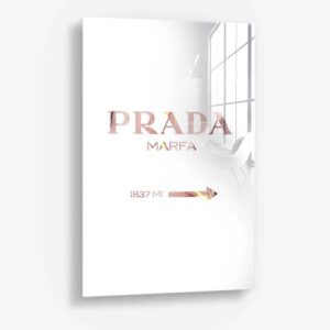 Rose Prada Marfa - Glass