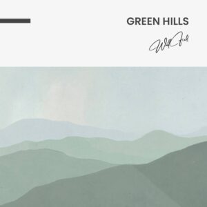 Green Hills - Muurcirkel Dibond
