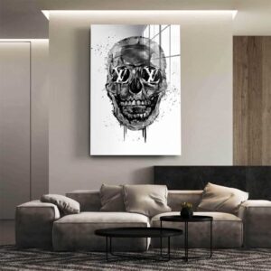 Grey Skull - Glass