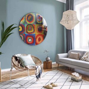 Kandinsky VI - Muurcirkel Glass