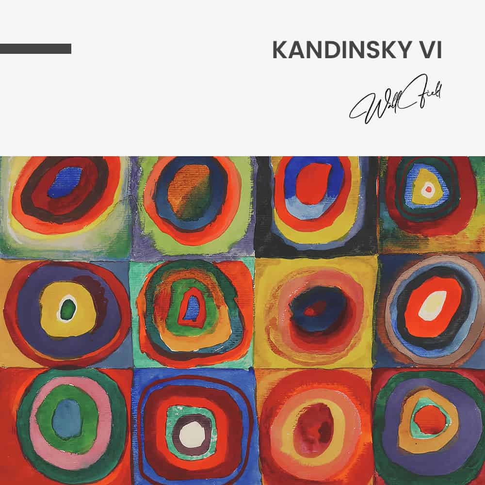 Kandinsky VI - Muurcirkel Glass