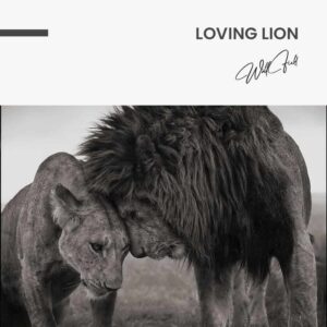 Loving Lion - Muurcirkel Glass