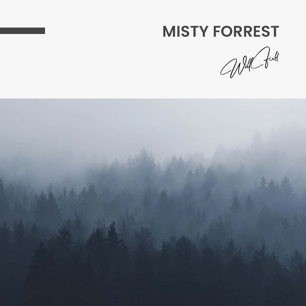 Misty Forrest - Muurcirkel Glass