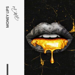 Money Lips - tuinposter