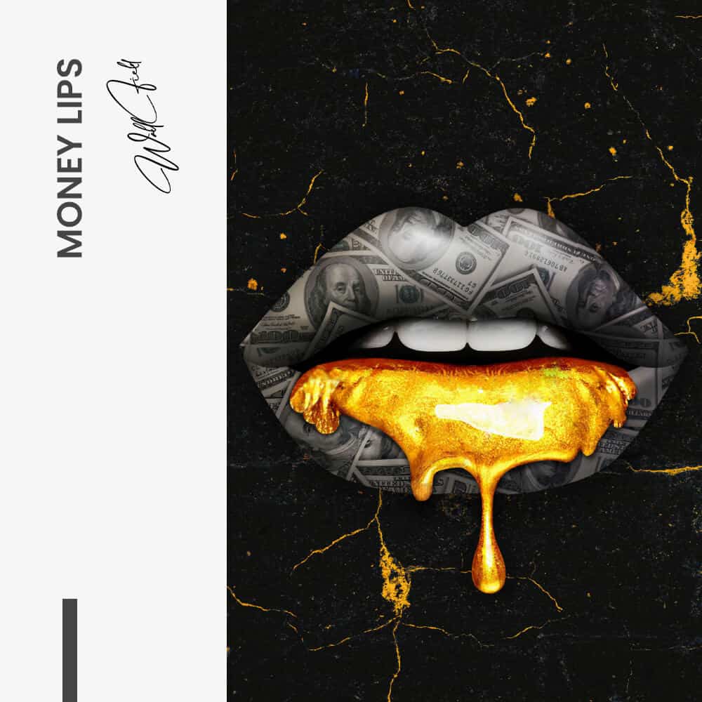 Money Lips - tuinposter