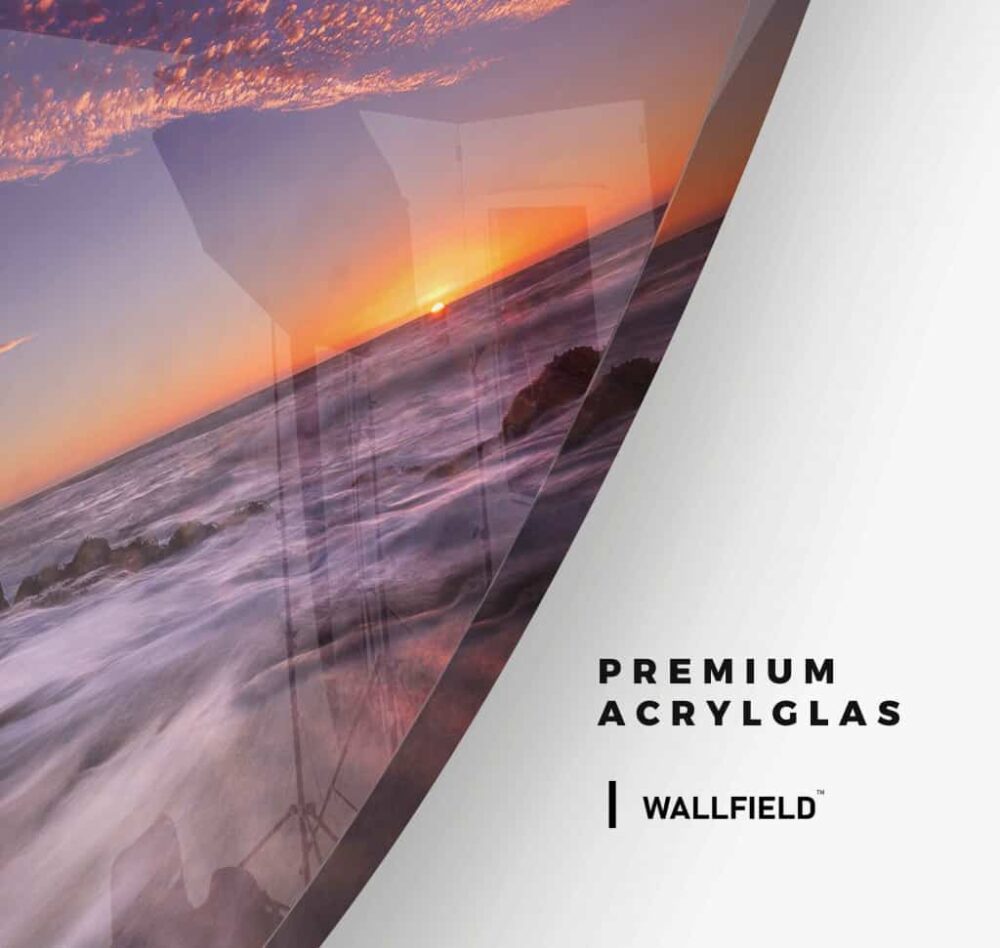 Purple Sunset - Muurcirkel Glass