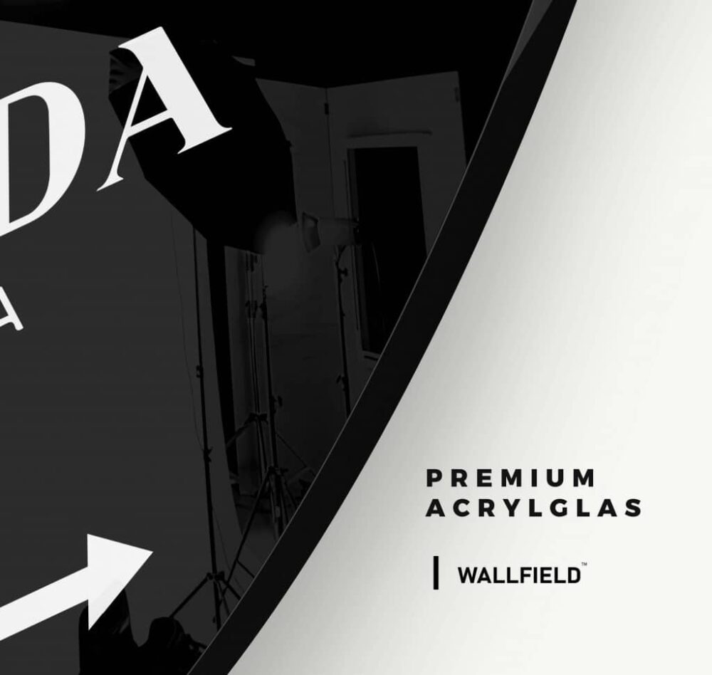 Prada Marfa Noir - Muurcirkel Glass