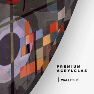 Kandinsky XI - Muurcirkel Glass
