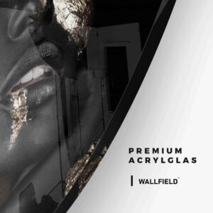 Face of Gold II - Muurcirkel Glass