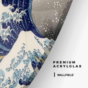 Great Wave - Muurcirkel Glass