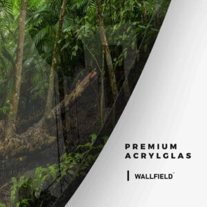 Tropical Rainforrest - Muurcirkel Glass