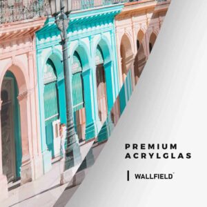 Colorful Cuba - Muurcirkel Glass