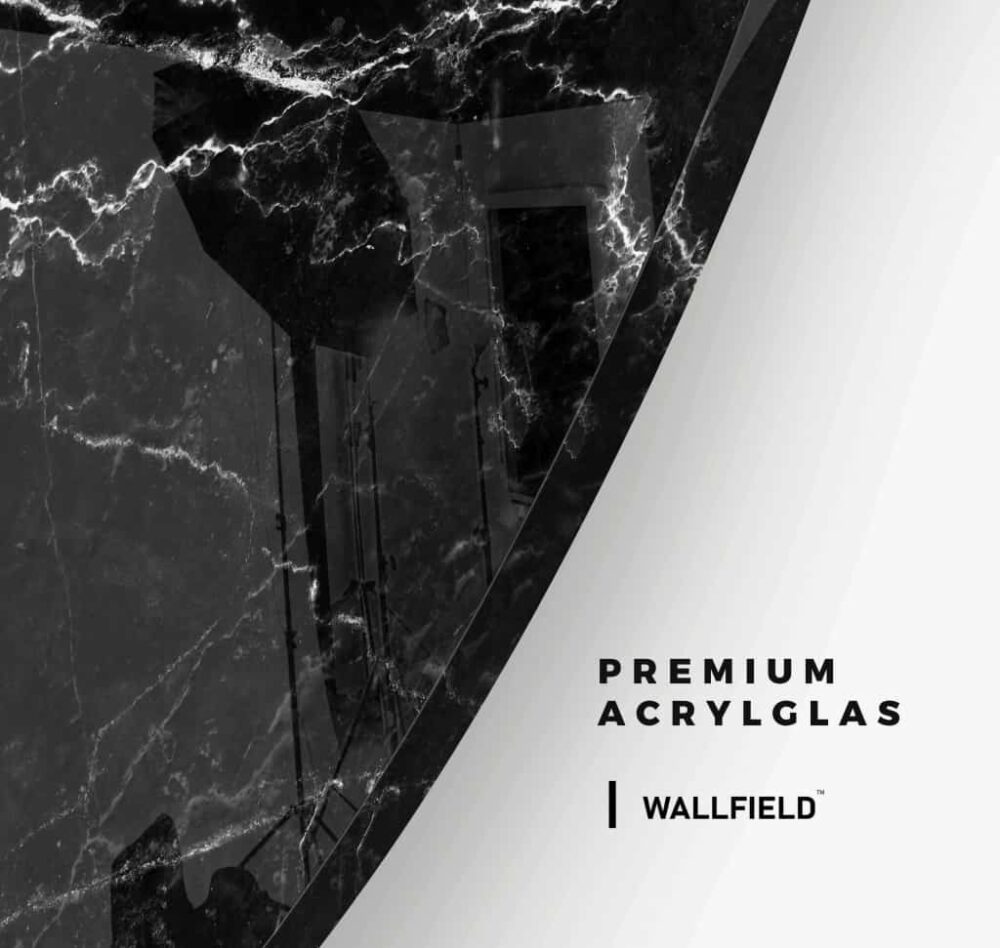 Black Stone - Muurcirkel Glass