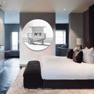 N5 Beach - Muurcirkel Dibond
