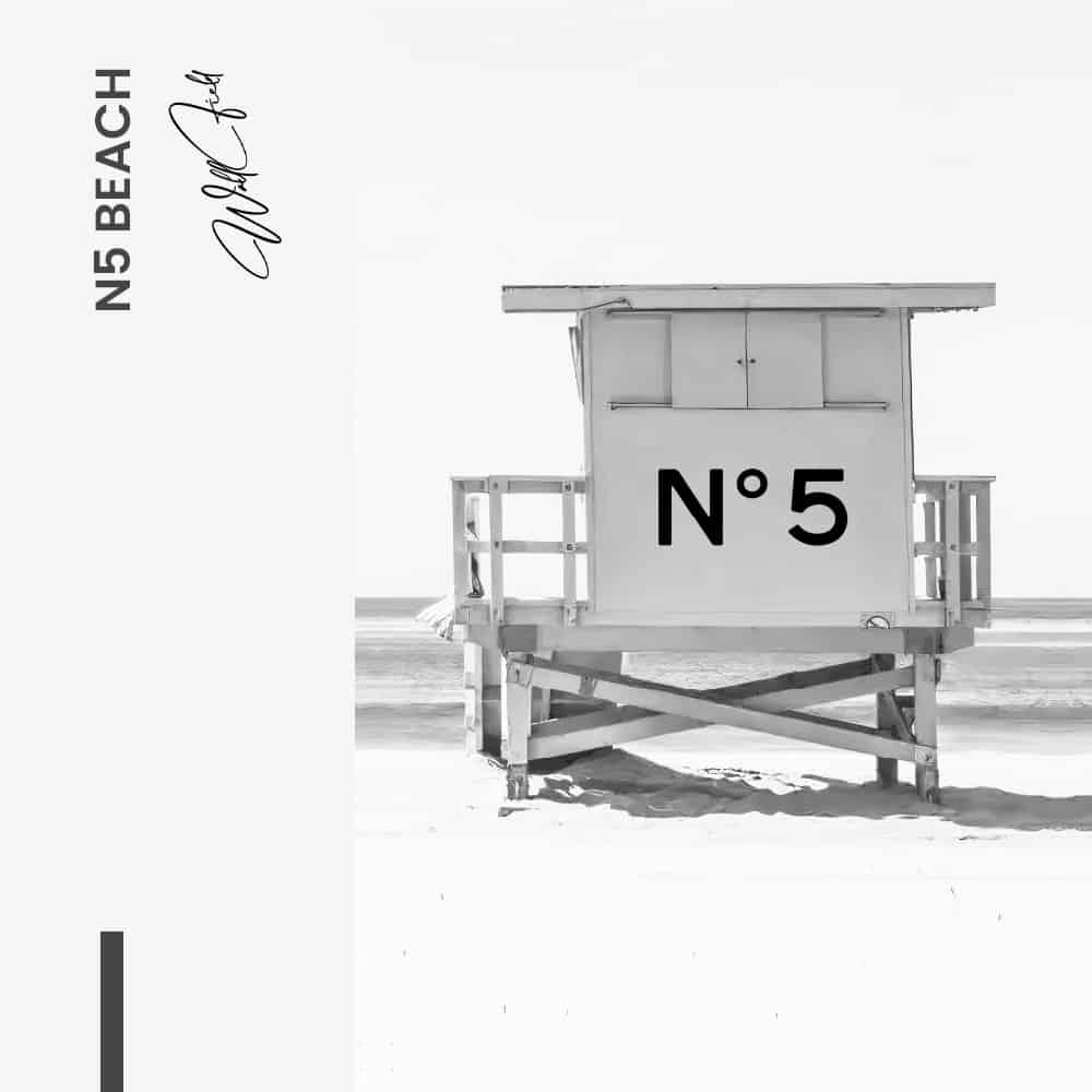 N5 Beach - Muurcirkel Dibond