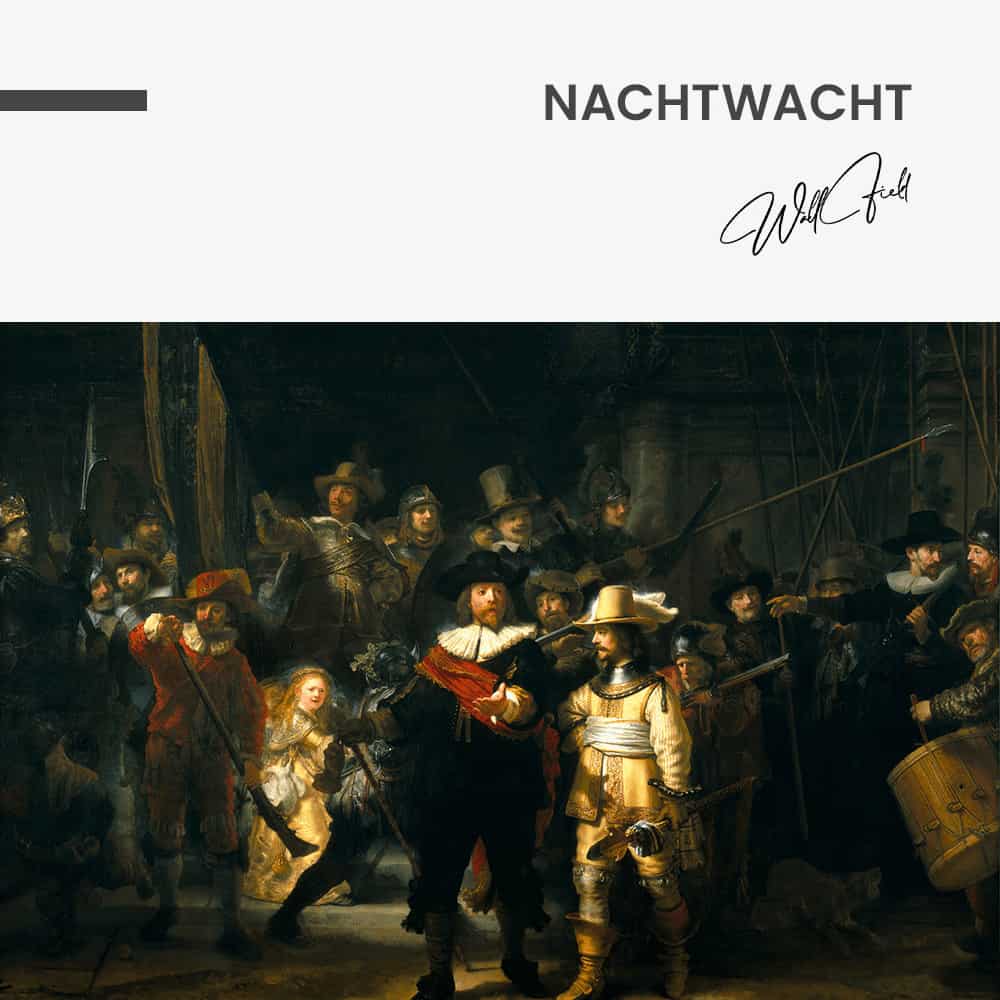 Nachtwacht - Muurcirkel Glass