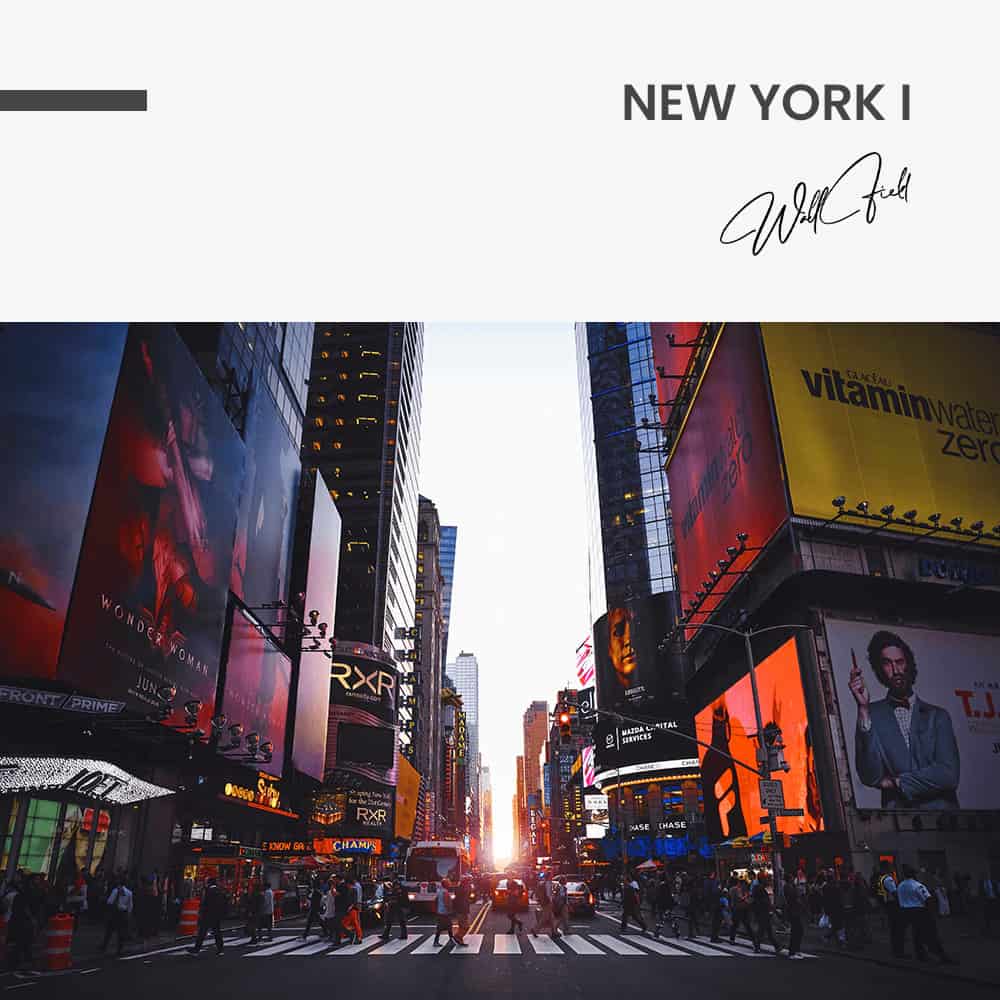New York I - Muurcirkel Glass