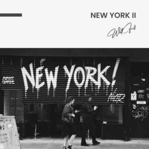 New York II - Muurcirkel Glass