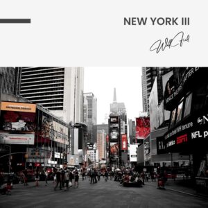 New York III - Muurcirkel Glass