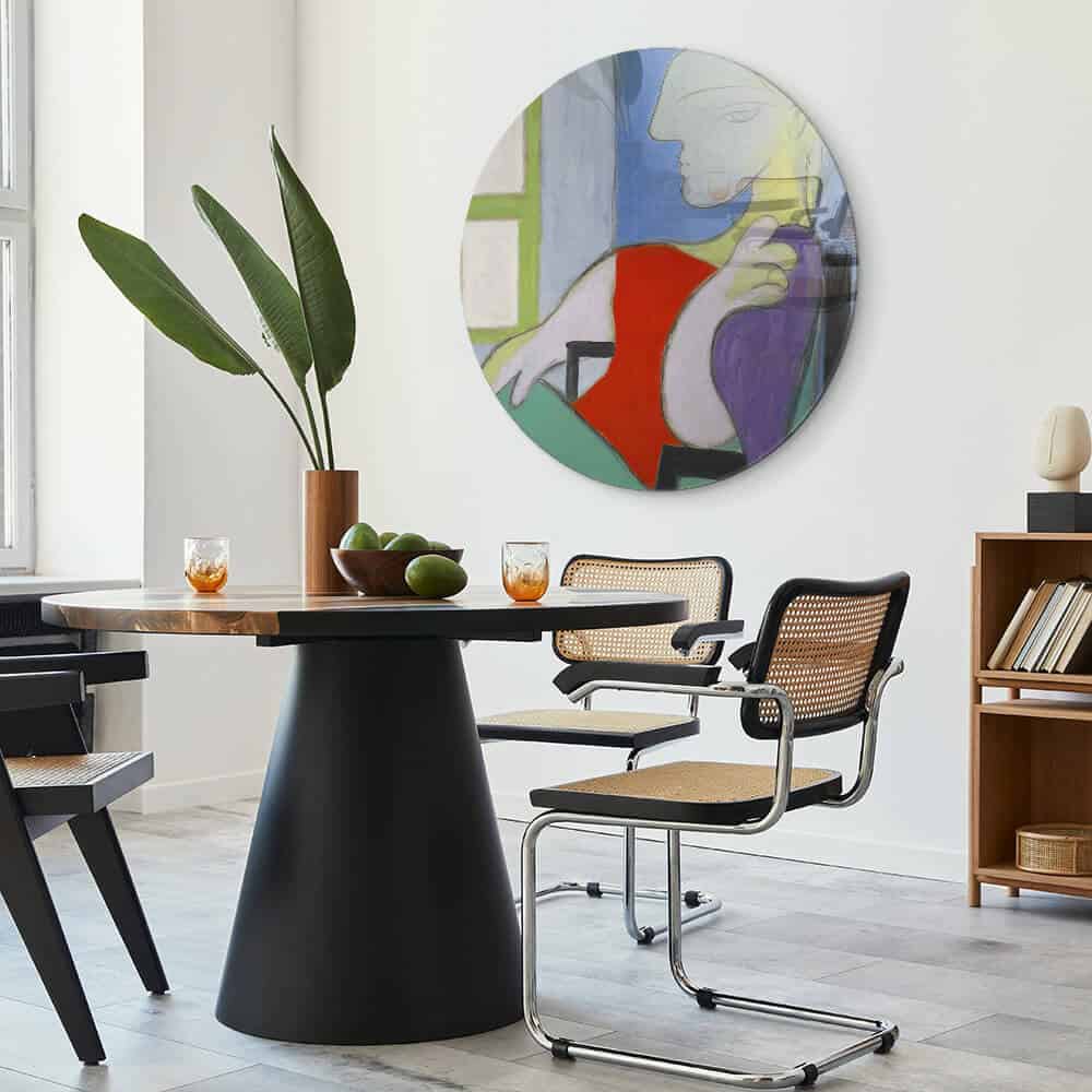 Picasso - Muurcirkel Glass