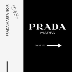 Prada Marfa Noir - Muurcirkel Glass