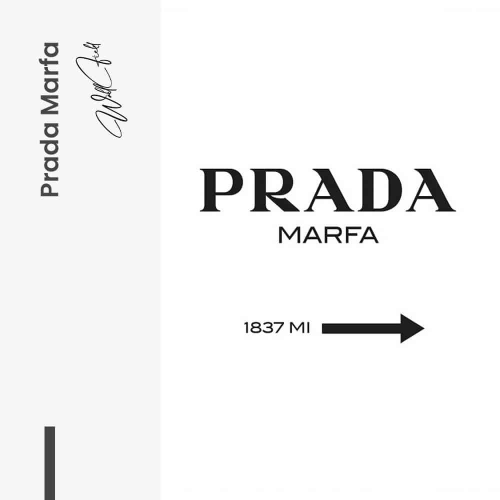 Prada Marfa - tuinposter