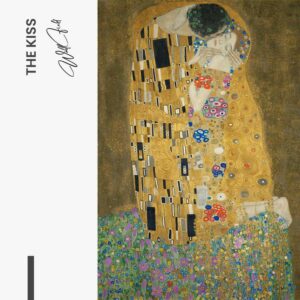 The Kiss - Muurcirkel Glass