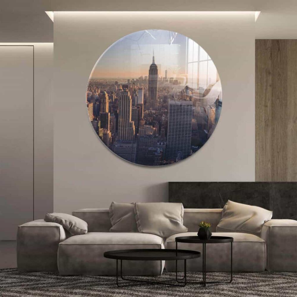The City that never Sleeps - Muurcirkel Glass