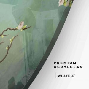 Twigs and Sparrows - Muurcirkel Glass