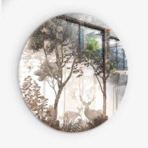 Vintage Forrest - Muurcirkel Glass