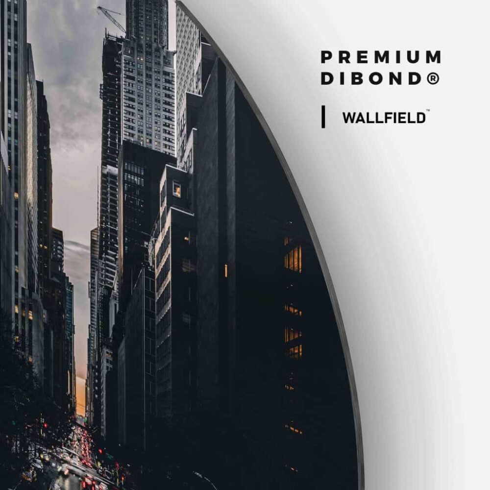 City Avenue - Muurcirkel Dibond