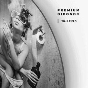 The Restroom - Muurcirkel Dibond