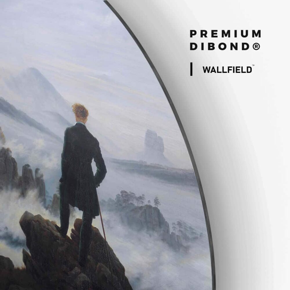 Casper David Friedrich - Muurcirkel Dibond