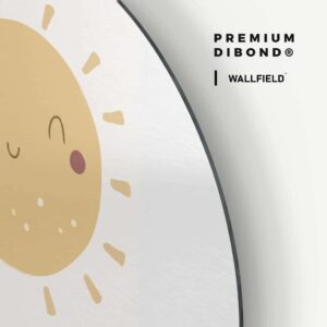 Rainy Cloud III - Muurcirkel Dibond