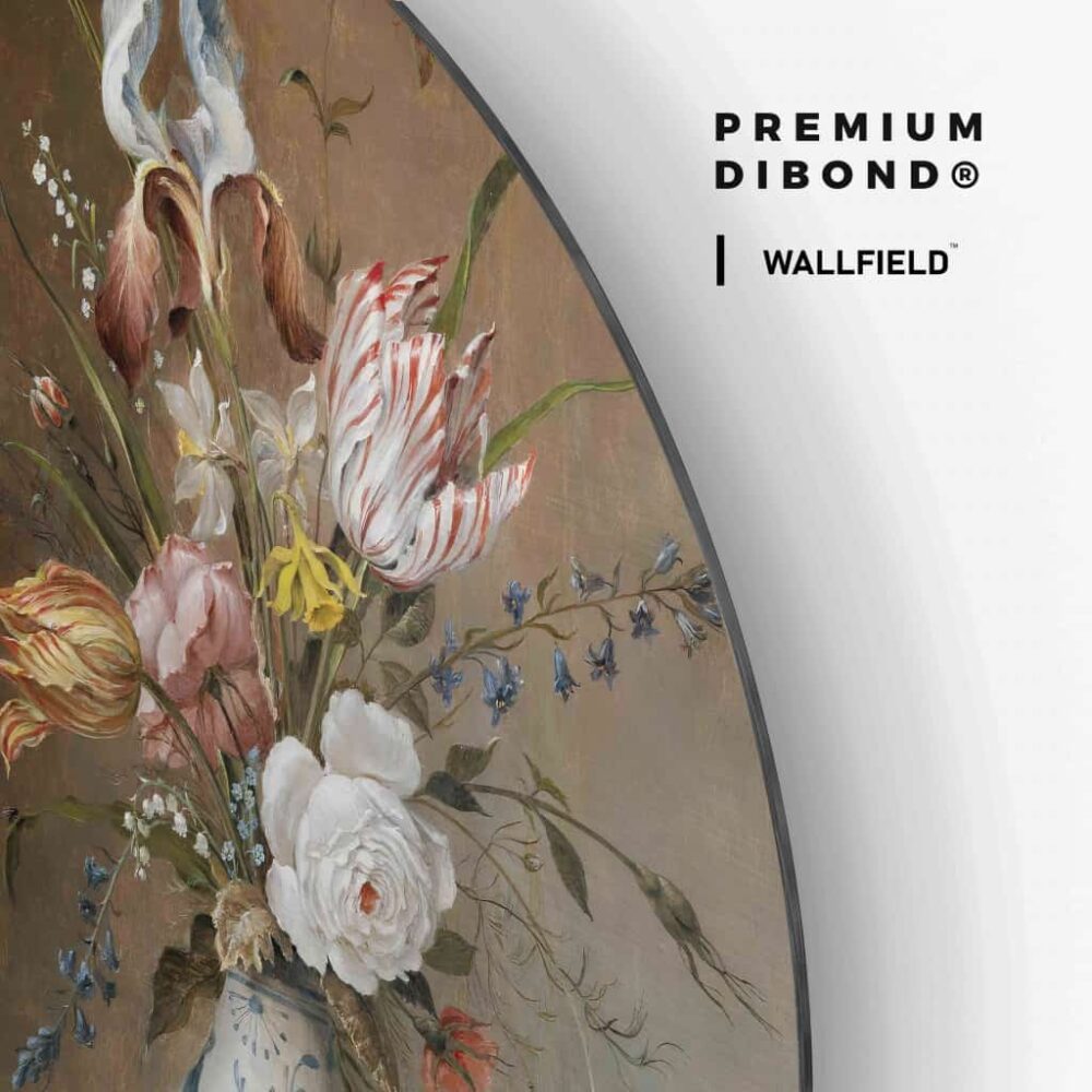 Balthasar van der Ast - Muurcirkel Dibond