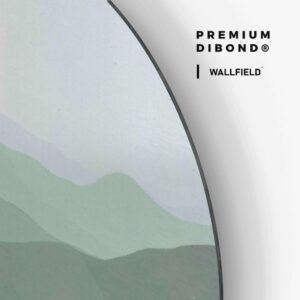 Green Hills - Muurcirkel Dibond
