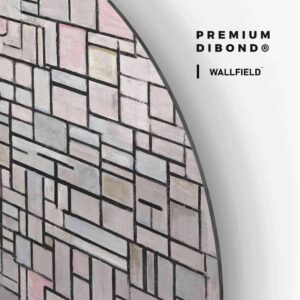Piet Mondriaan IV - Muurcirkel Dibond